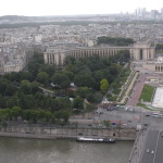 Париж, вид части города с эйфелевой башни